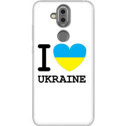 Чехол Uprint Nokia 8.1 I love Ukraine