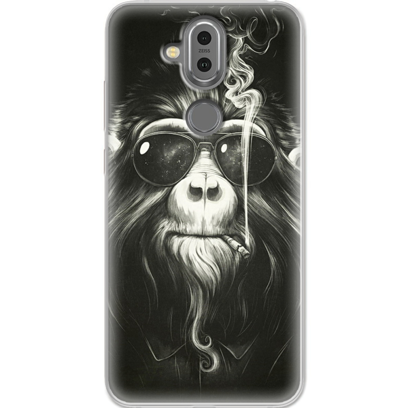 Чехол Uprint Nokia 8.1 Smokey Monkey