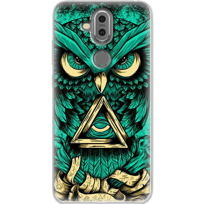 Чехол Uprint Nokia 8.1 Masonic Owl