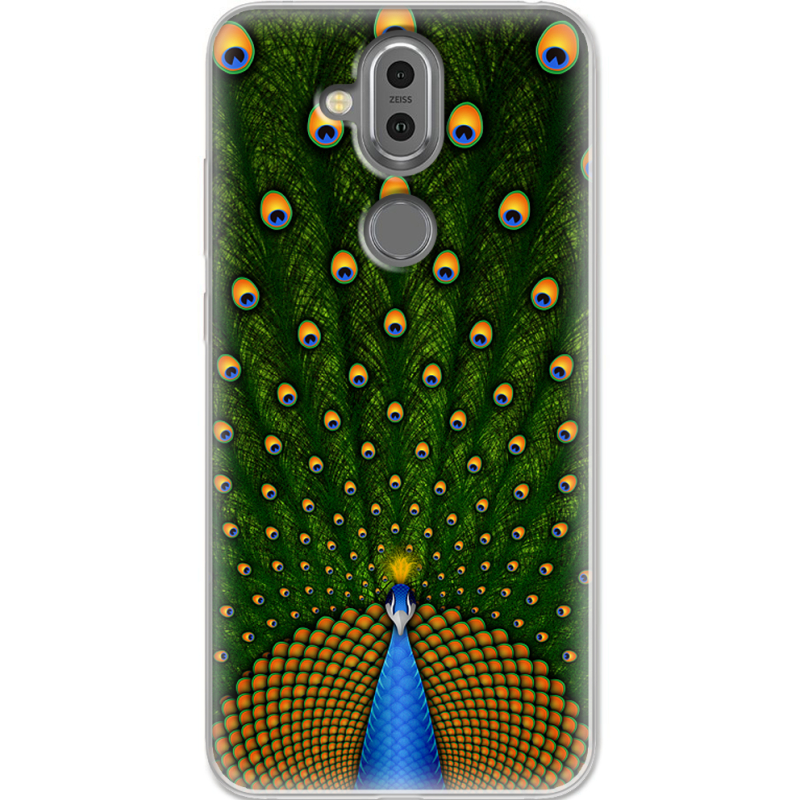 Чехол Uprint Nokia 8.1 Peacocks Tail