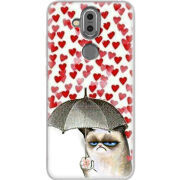 Чехол Uprint Nokia 8.1 Raining Hearts