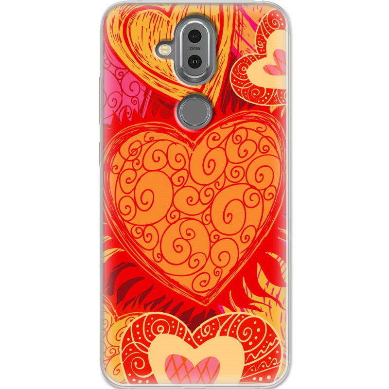 Чехол Uprint Nokia 8.1 Warm Hearts