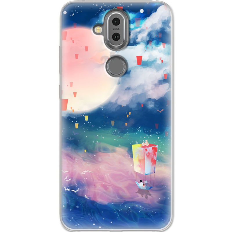 Чехол Uprint Nokia 8.1 Sky Lanterns