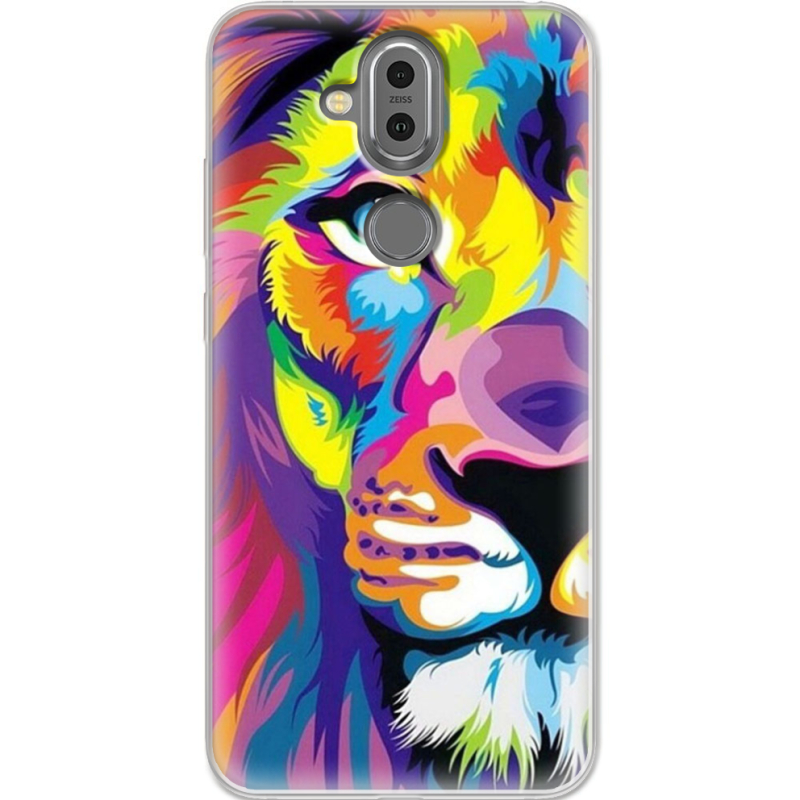 Чехол Uprint Nokia 8.1 Frilly Lion