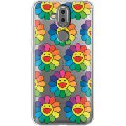 Прозрачный чехол Uprint Nokia 8.1 Hippie Flowers