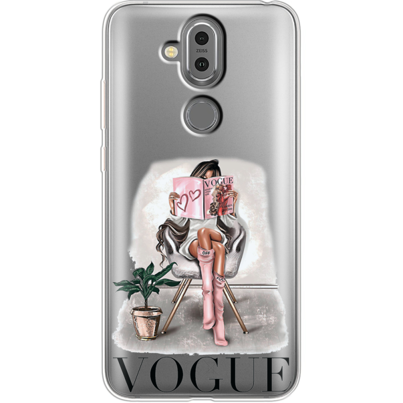 Прозрачный чехол Uprint Nokia 8.1 VOGUE