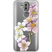 Прозрачный чехол Uprint Nokia 8.1 Cherry Blossom