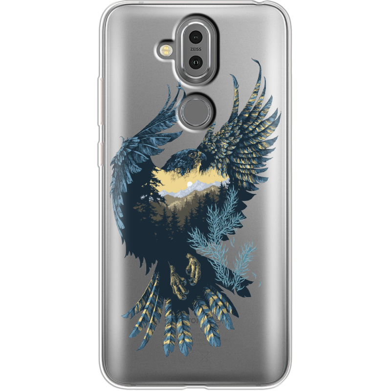 Прозрачный чехол Uprint Nokia 8.1 Eagle