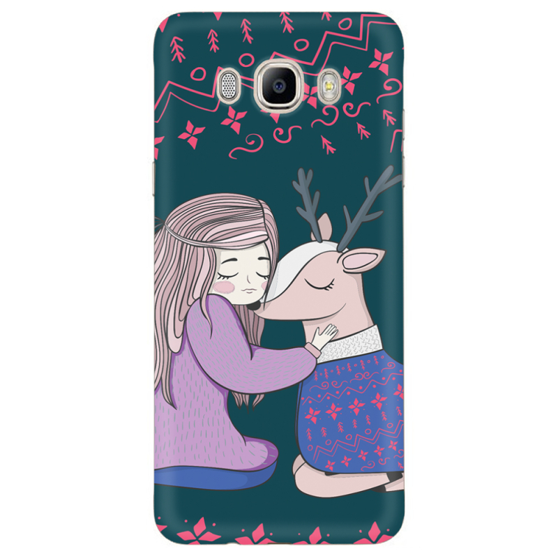 Чехол Uprint Samsung J510 Galaxy J5 2016 Girl and deer