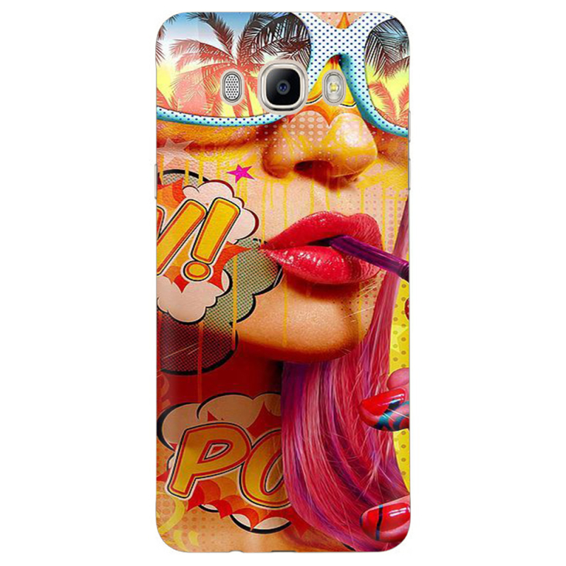 Чехол Uprint Samsung J510 Galaxy J5 2016 Yellow Girl Pop Art