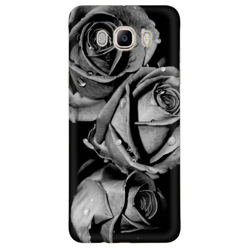 Чехол Uprint Samsung J510 Galaxy J5 2016 Black and White Roses