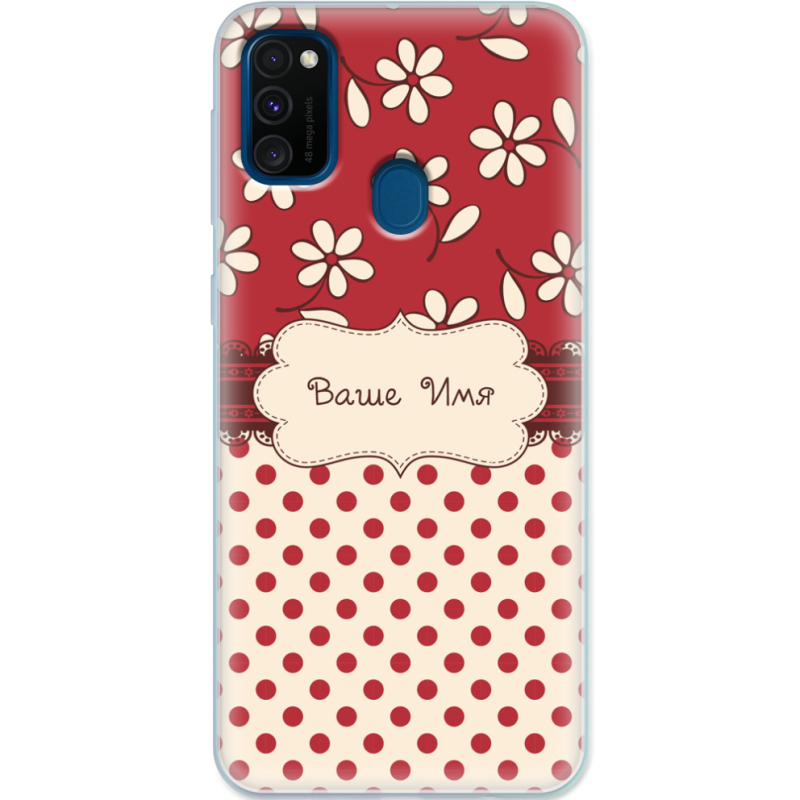 Чехол Uprint Samsung M307 Galaxy M30s Именной Polka Dots