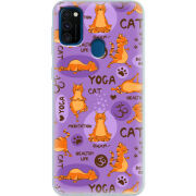 Чехол Uprint Samsung M307 Galaxy M30s Yoga Cat