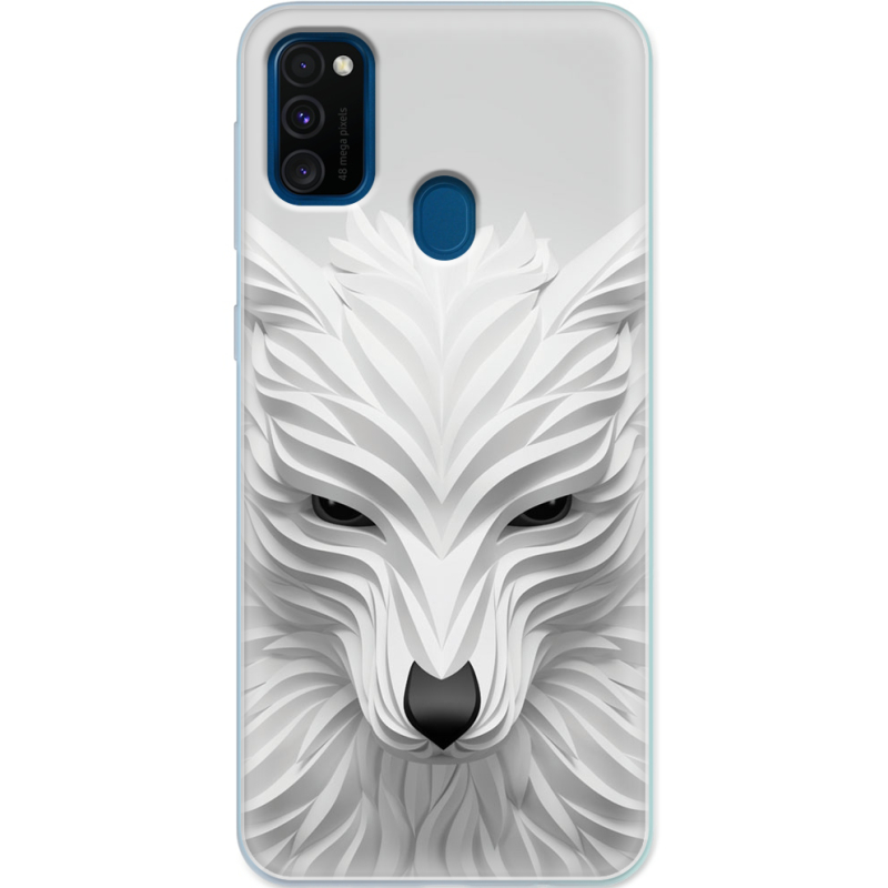 Чехол Uprint Samsung M307 Galaxy M30s White Wolf