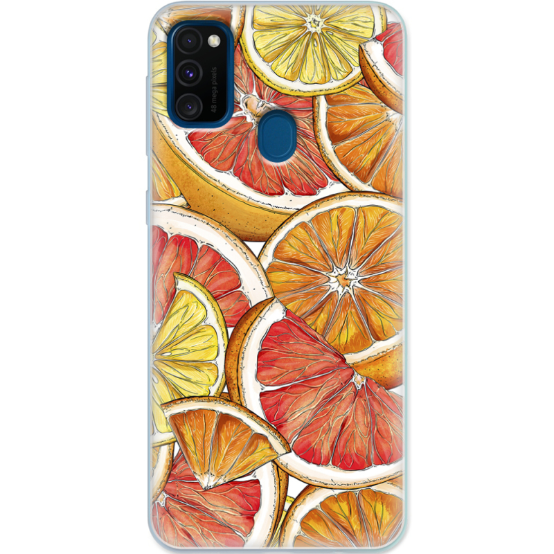 Чехол Uprint Samsung M307 Galaxy M30s Citrus Pattern