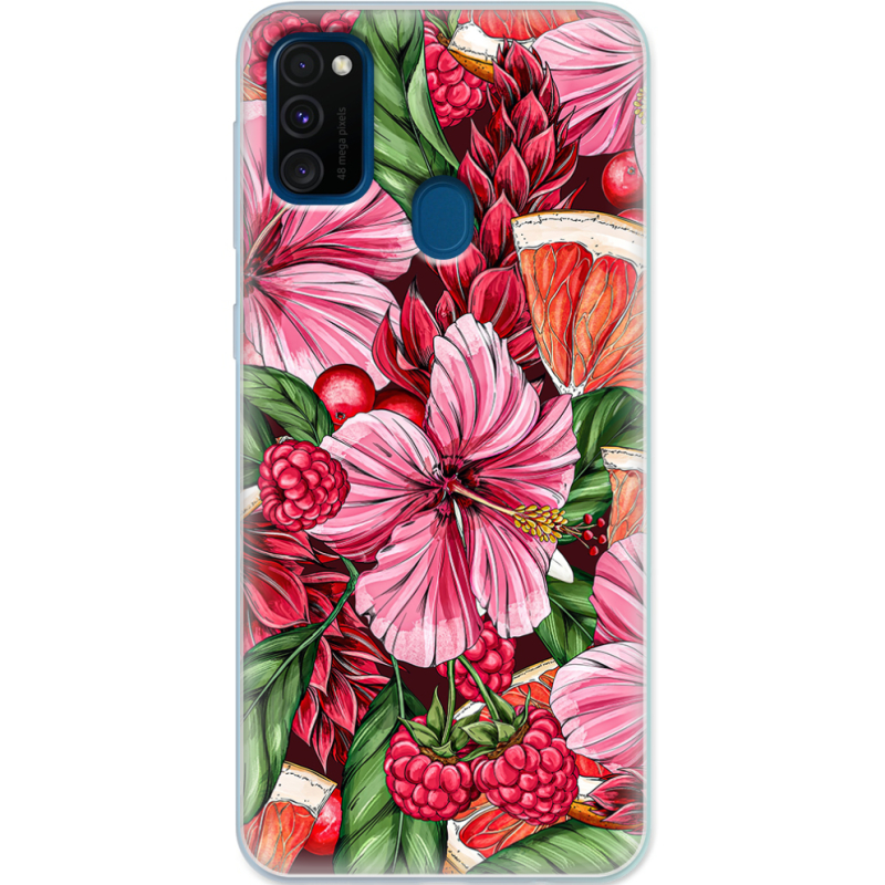 Чехол Uprint Samsung M307 Galaxy M30s Tropical Flowers