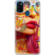 Чехол Uprint Samsung M307 Galaxy M30s Yellow Girl Pop Art