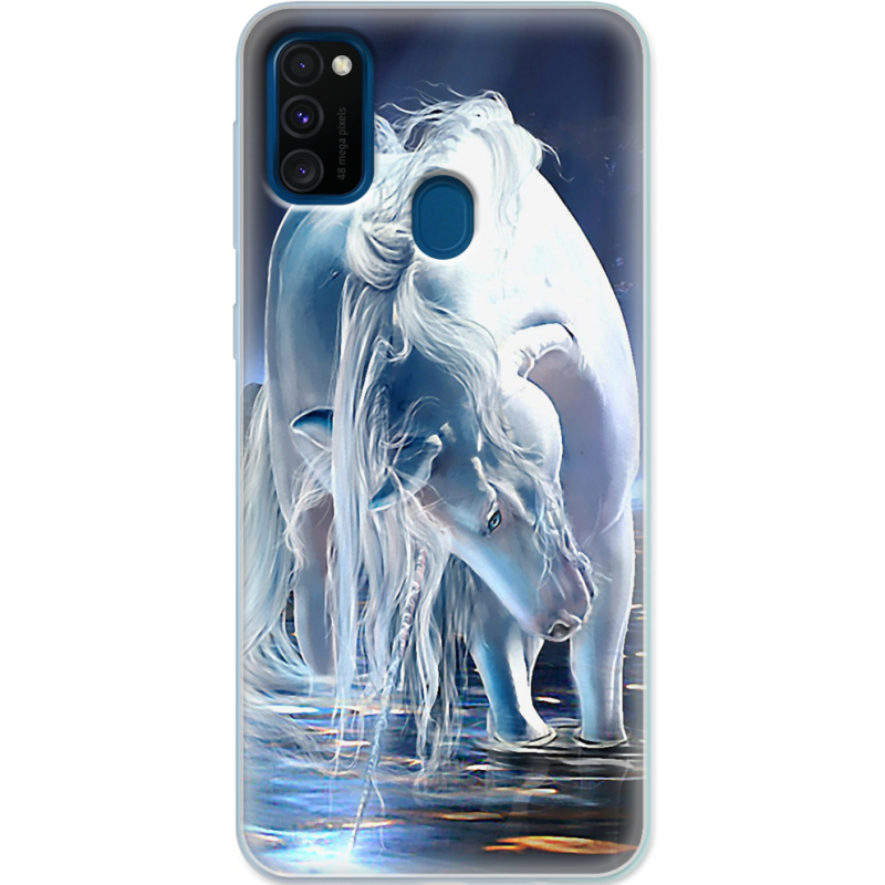 Чехол Uprint Samsung M307 Galaxy M30s White Horse