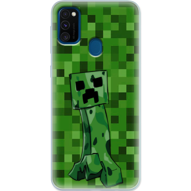 Чехол Uprint Samsung M307 Galaxy M30s Minecraft Creeper