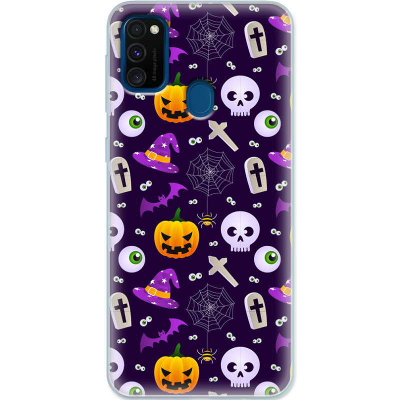 Чехол Uprint Samsung M307 Galaxy M30s Halloween Purple Mood