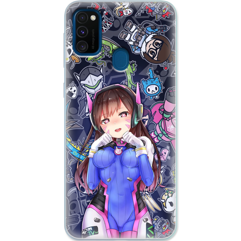 Чехол Uprint Samsung M307 Galaxy M30s Overwatch D.VA