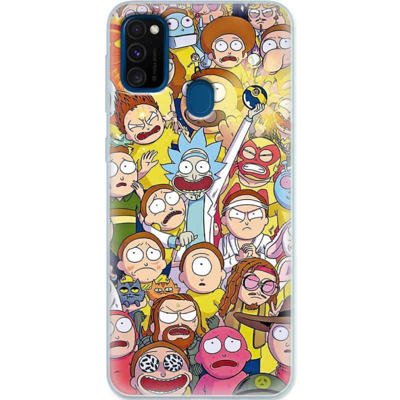 Чехол Uprint Samsung M307 Galaxy M30s Rick and Morty