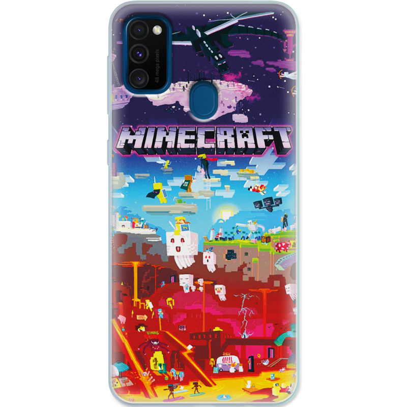 Чехол Uprint Samsung M307 Galaxy M30s Minecraft World Beyond