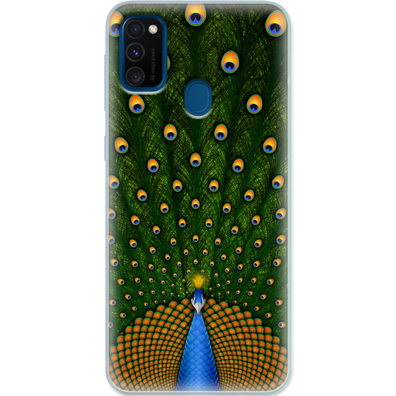 Чехол Uprint Samsung M307 Galaxy M30s Peacocks Tail