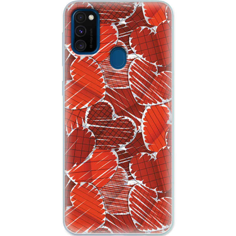 Чехол Uprint Samsung M307 Galaxy M30s Heart Strings