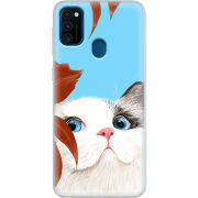 Чехол Uprint Samsung M307 Galaxy M30s Wondering Cat