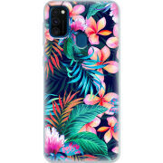 Чехол Uprint Samsung M307 Galaxy M30s flowers in the tropics