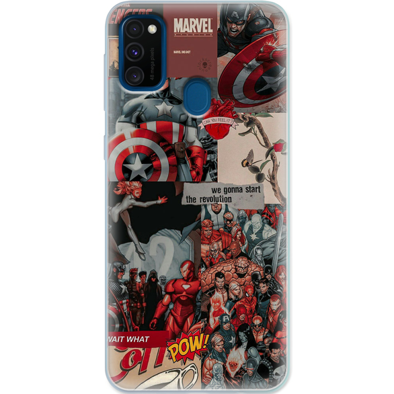 Чехол Uprint Samsung M307 Galaxy M30s Marvel Avengers