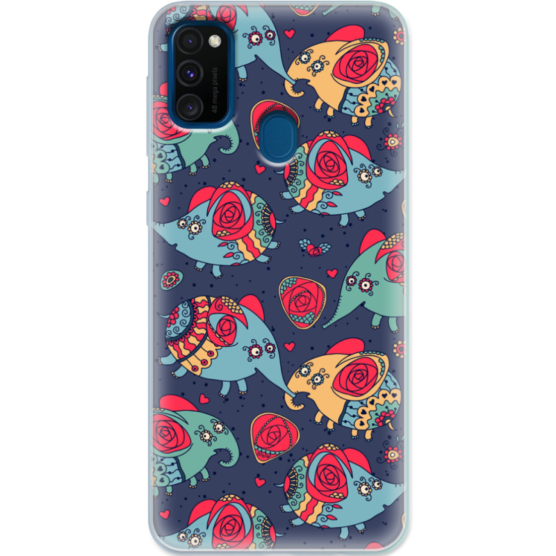 Чехол Uprint Samsung M307 Galaxy M30s Flying Elephants