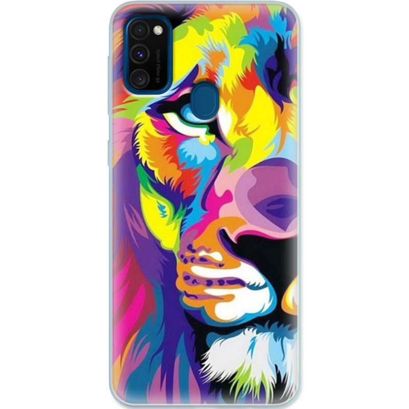 Чехол Uprint Samsung M307 Galaxy M30s Frilly Lion