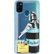 Прозрачный чехол Uprint Samsung M307 Galaxy M30s City Girl