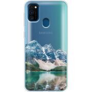 Прозрачный чехол Uprint Samsung M307 Galaxy M30s Blue Mountain
