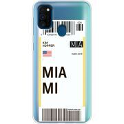 Прозрачный чехол Uprint Samsung M307 Galaxy M30s Ticket Miami