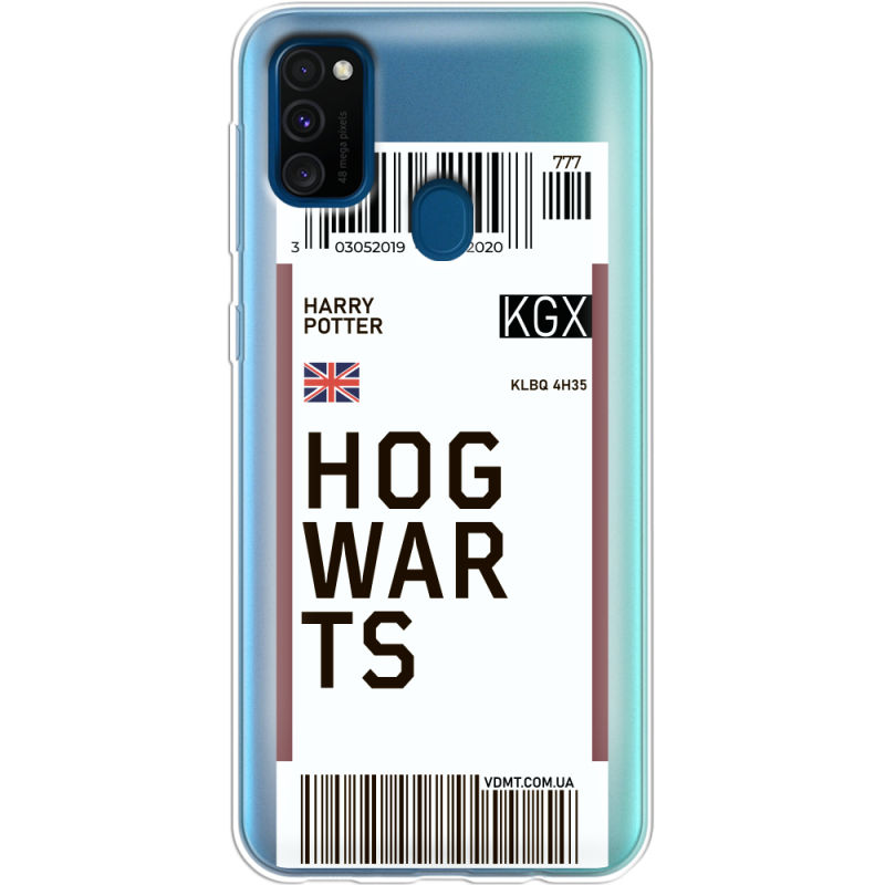 Прозрачный чехол Uprint Samsung M307 Galaxy M30s Ticket Hogwarts