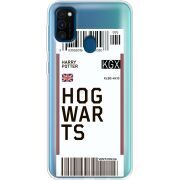 Прозрачный чехол Uprint Samsung M307 Galaxy M30s Ticket Hogwarts