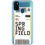 Прозрачный чехол Uprint Samsung M307 Galaxy M30s Ticket Springfield