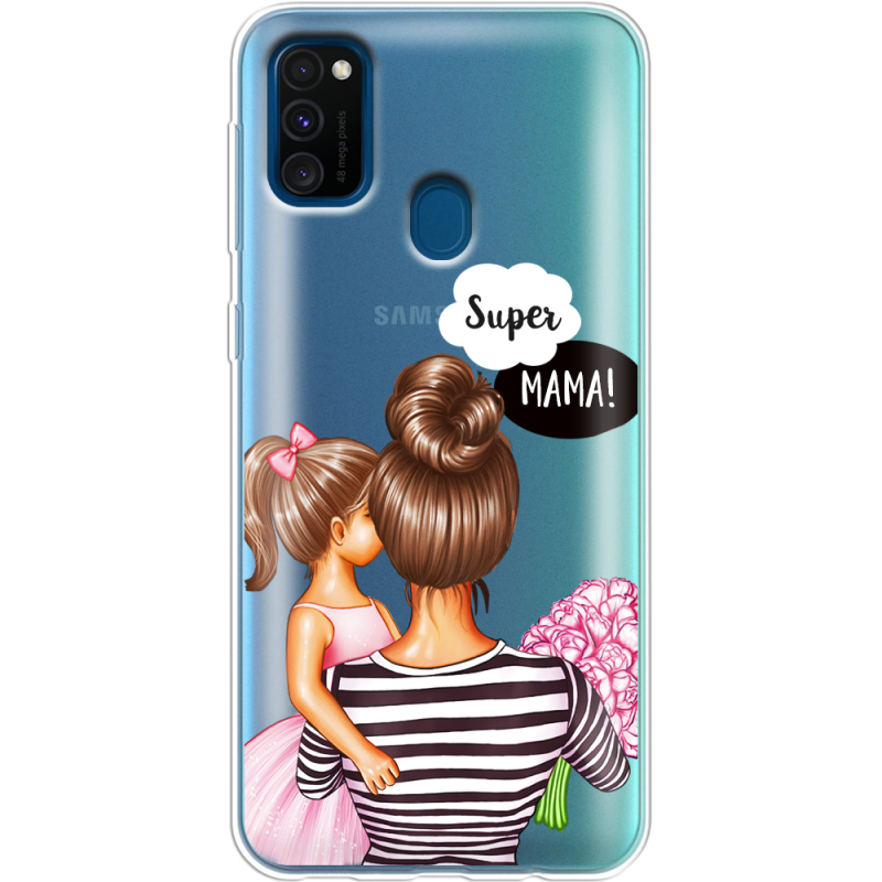 Прозрачный чехол Uprint Samsung M307 Galaxy M30s Super Mama and Daughter