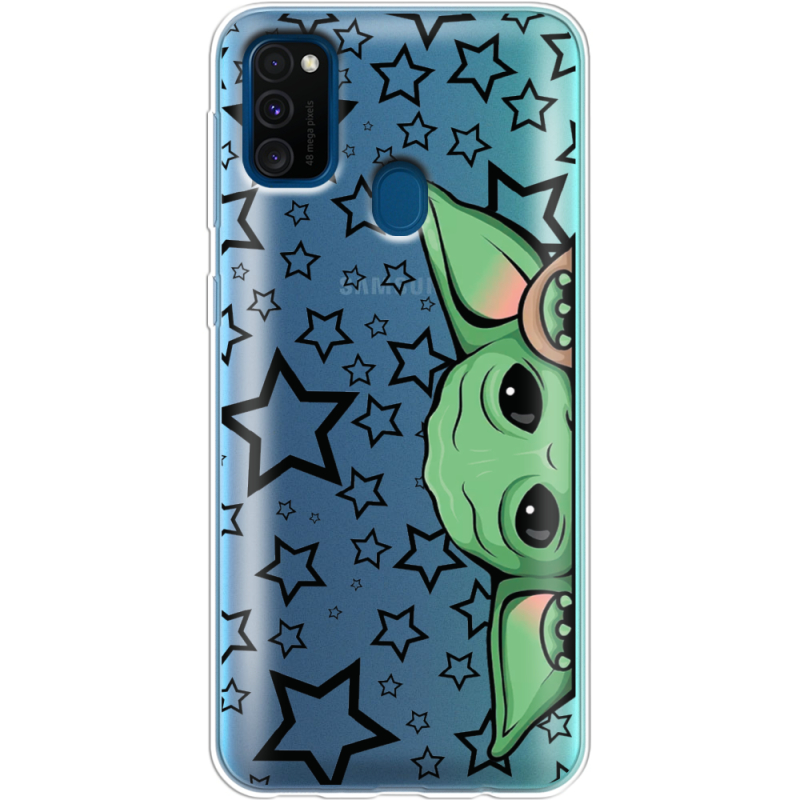 Прозрачный чехол Uprint Samsung M307 Galaxy M30s Baby Yoda