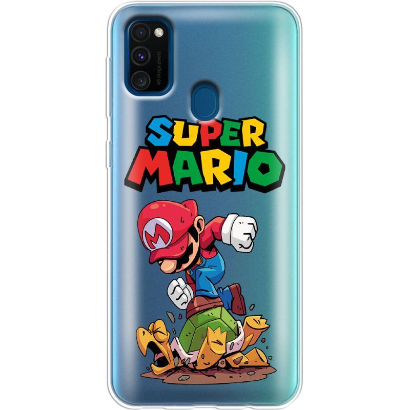 Прозрачный чехол Uprint Samsung M307 Galaxy M30s Super Mario