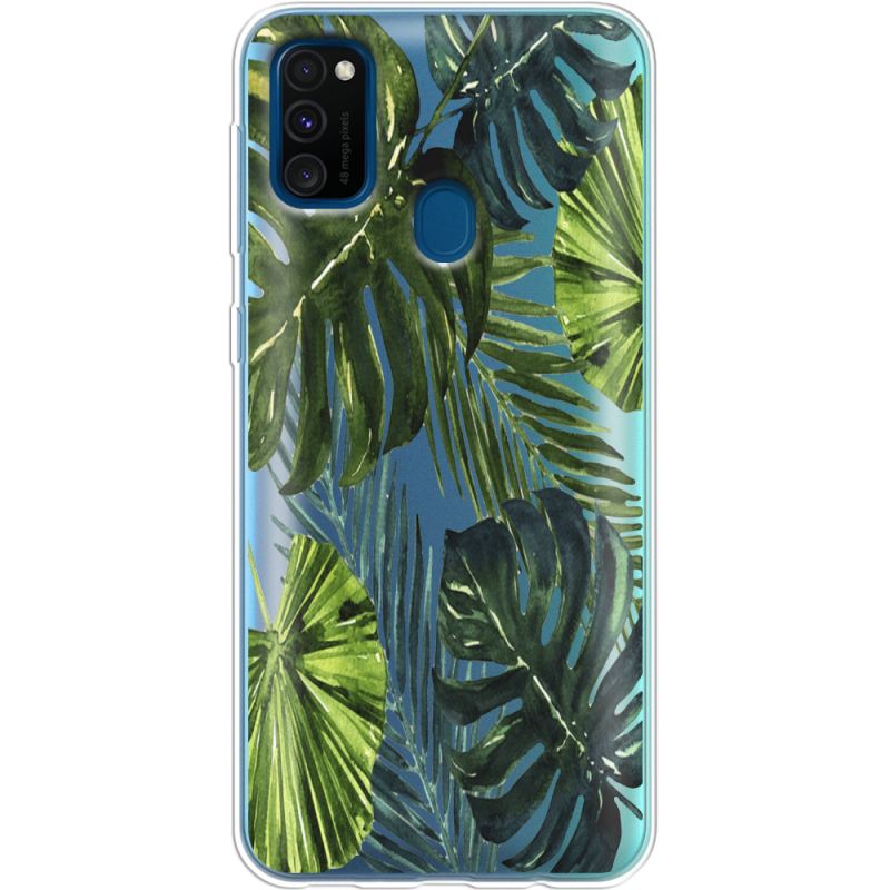 Прозрачный чехол Uprint Samsung M307 Galaxy M30s Palm Tree