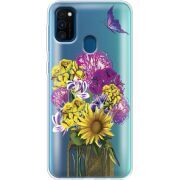 Прозрачный чехол Uprint Samsung M307 Galaxy M30s My Bouquet