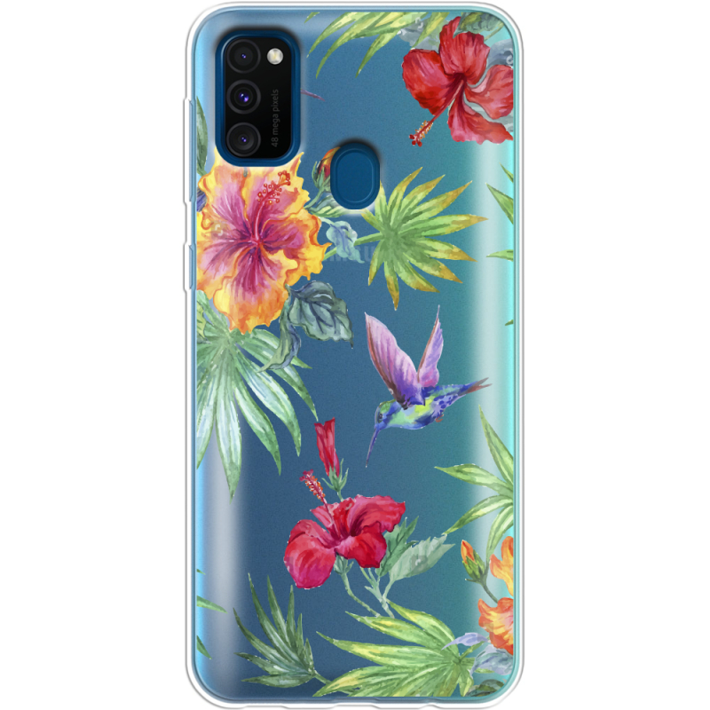 Прозрачный чехол Uprint Samsung M307 Galaxy M30s Tropical