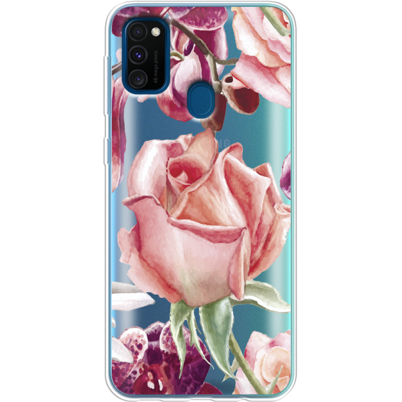 Прозрачный чехол Uprint Samsung M307 Galaxy M30s Rose