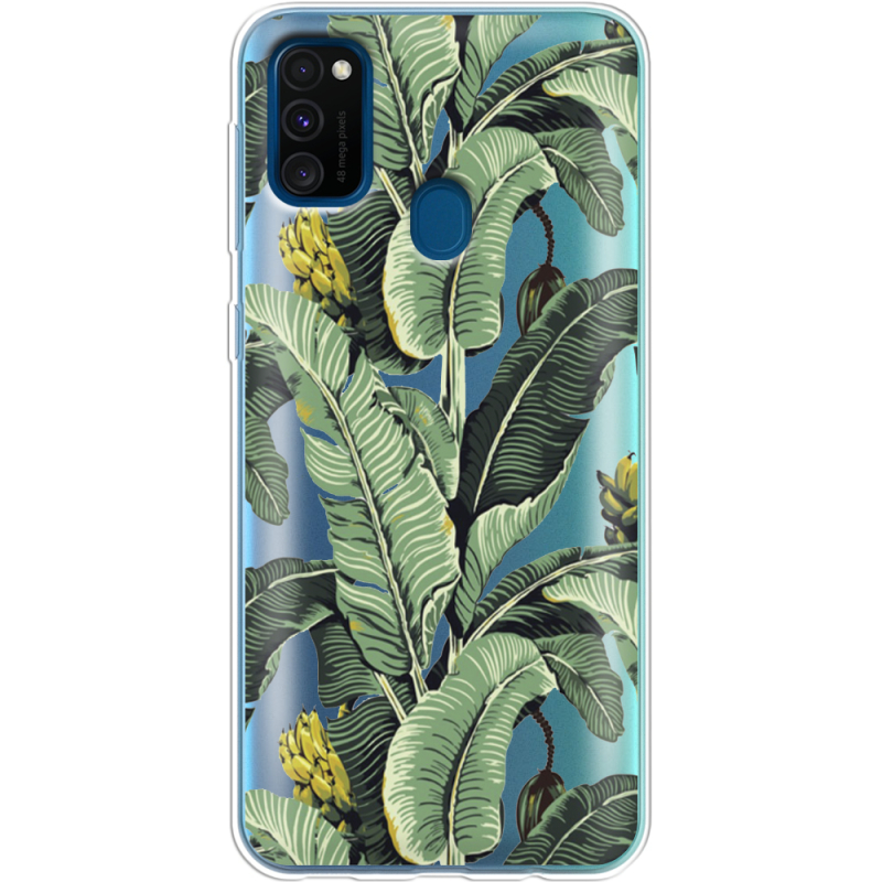 Прозрачный чехол Uprint Samsung M307 Galaxy M30s Banana Leaves