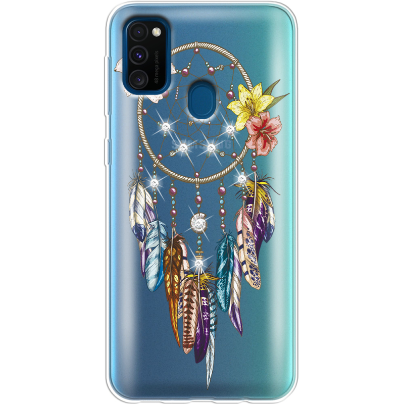 Чехол со стразами Samsung M307 Galaxy M30s Dreamcatcher