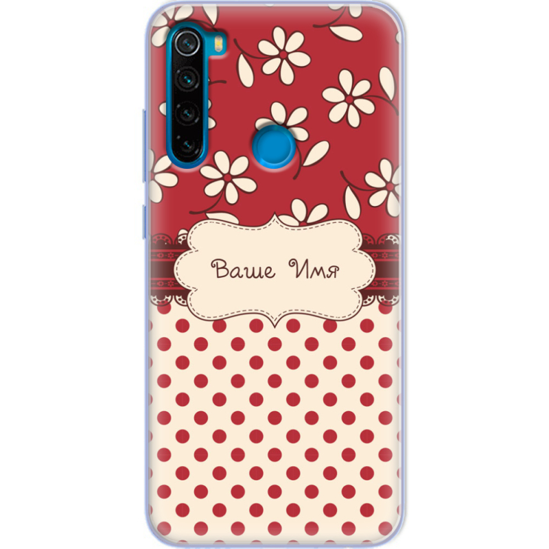 Чехол Uprint Xiaomi Redmi Note 8 Именной Polka Dots